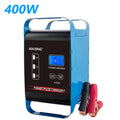 12V- 24V Car Charger High Power 600W 400W SUV Truck Fast Charging Battery Charger LCD Display Car Lead Acid Battery Charger