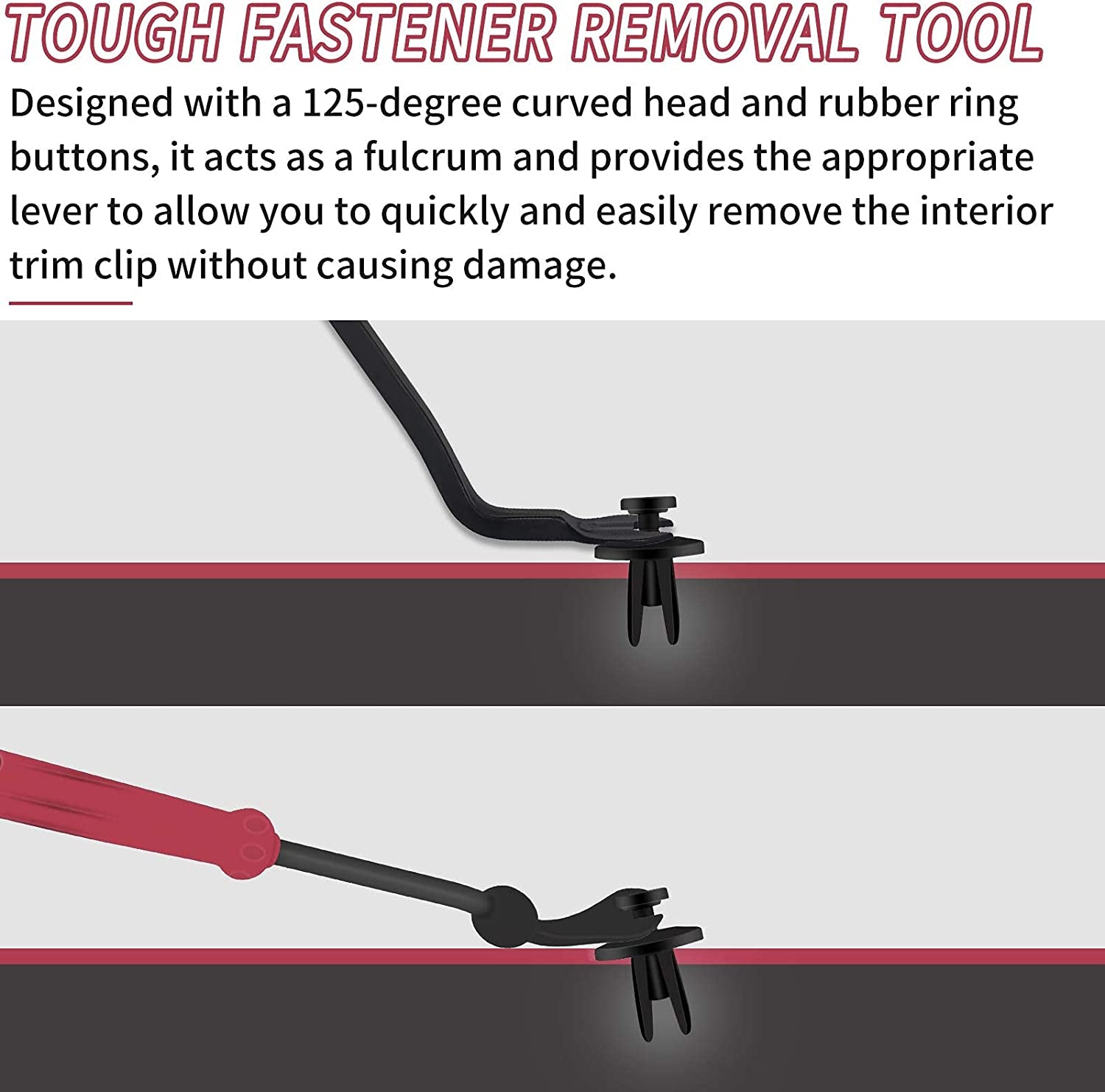 Auto Trim Removal Tools Kit,  15Pcs Car Panel Removal Tool Interior Trim Kit Fastener Rivet Remover Plastic Pry Tool Set - Removal of Car Door Panels, Fasteners, Molding, Dashboards, Wheel Hubs