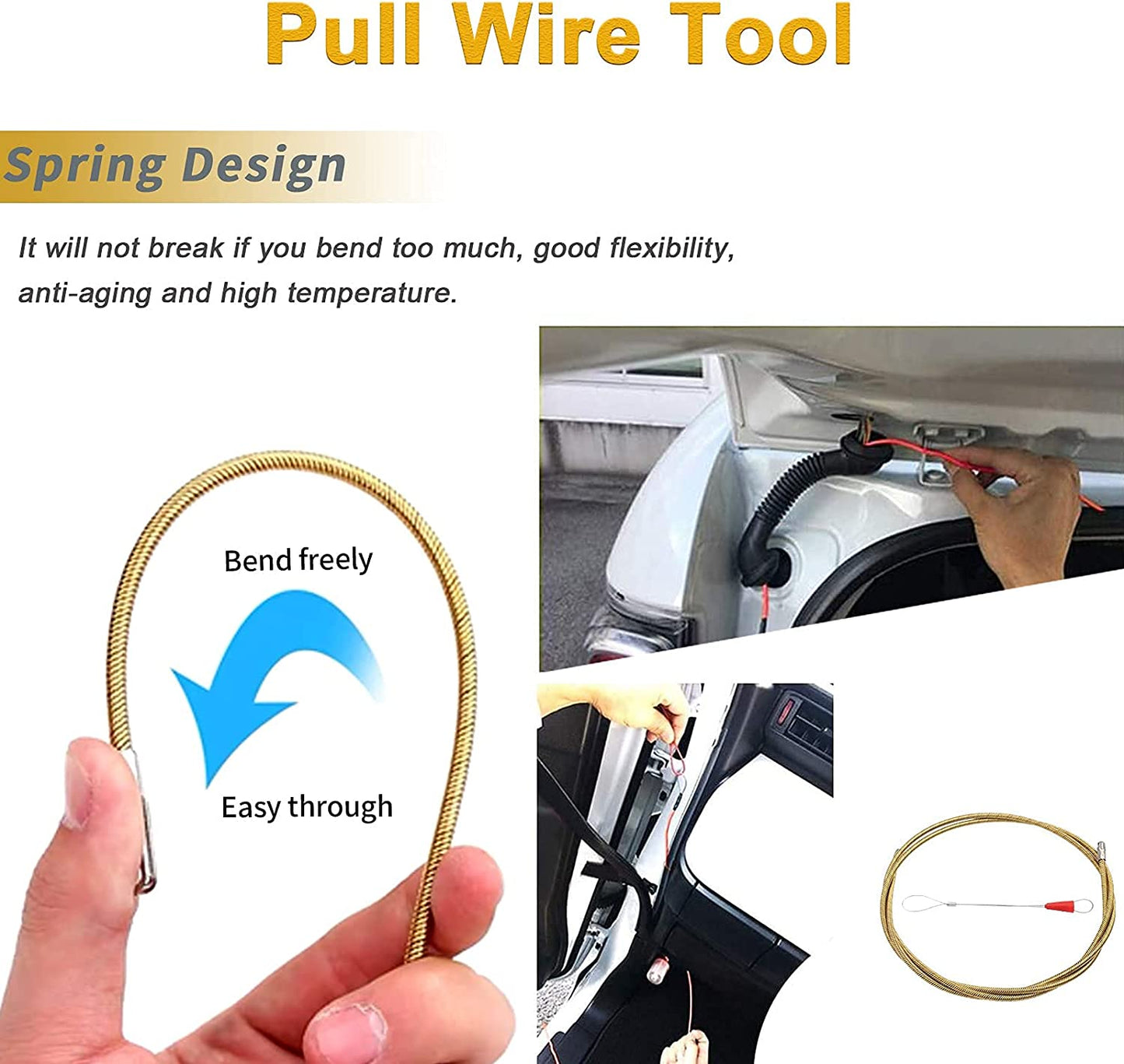 Auto Trim Removal Tools Kit,  15Pcs Car Panel Removal Tool Interior Trim Kit Fastener Rivet Remover Plastic Pry Tool Set - Removal of Car Door Panels, Fasteners, Molding, Dashboards, Wheel Hubs