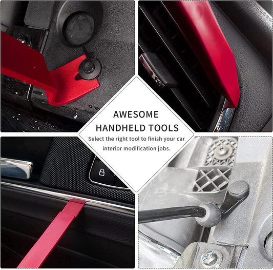 Auto Trim Removal Tools Kit,  15Pcs Car Panel Removal Tool Interior Trim Kit Fastener Rivet Remover Plastic Pry Tool Set - Removal of Car Door Panels, Fasteners, Molding, Dashboards, Wheel Hubs